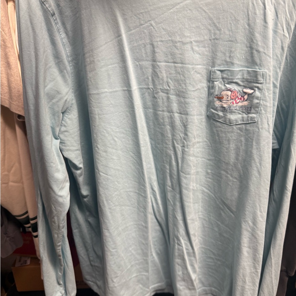 Vineyard vines women’s XL Light Blue Long Sleeve Shirt